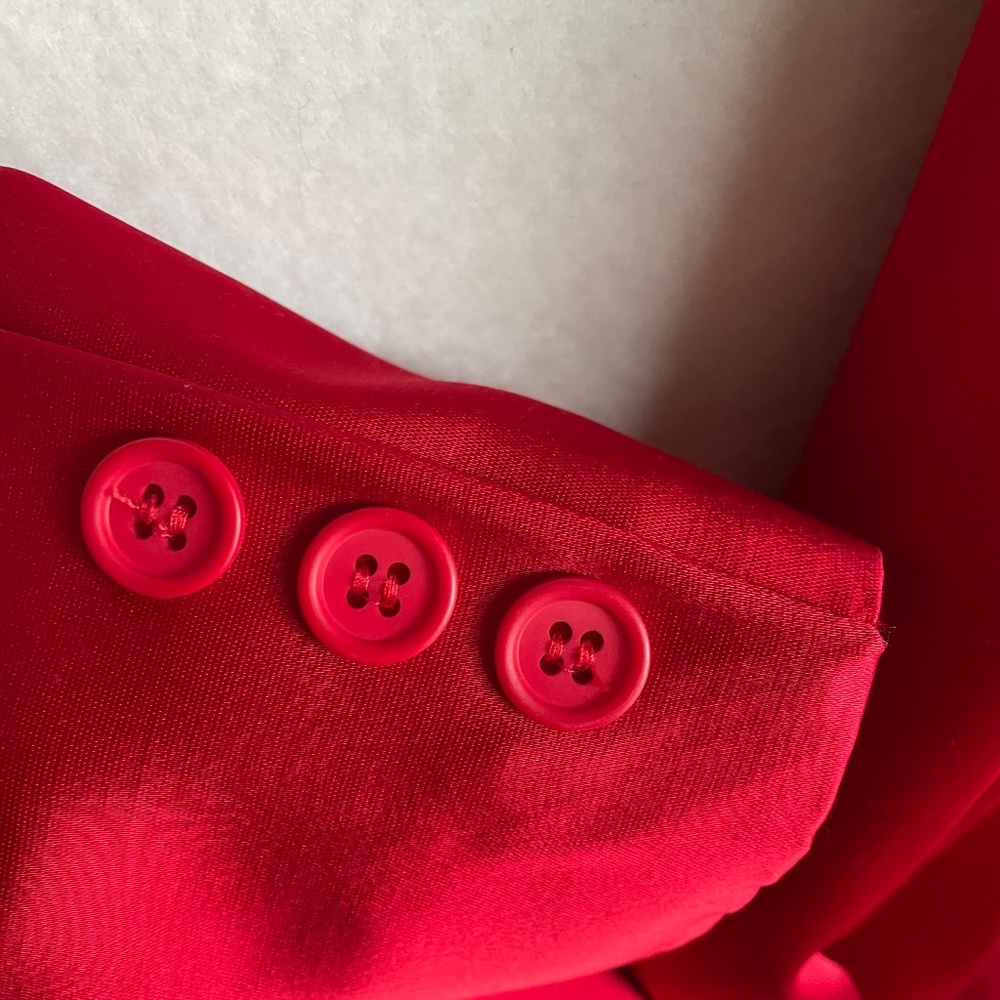 Karen Kane Lifestyle Vibrant Red One-button Blazer in Size 10 - Picture 9 of 14